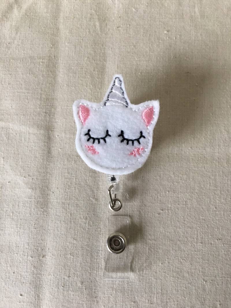 Einhorn Rosa Filz Versenkbare Id Abzeichen Schlüsselband Haken Einhorn Rosa Filz Versenkbare Id Abzeichen Schlüsselband Haken von Olyshairbows