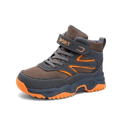 OlzJynx Unisex Kinder rutschfeste Wanderschuhe Jungen Trainer Mädchen Trekking Wanderschuhe Kinder Outdoor Trainer Jungen Trekking Schuhe 29-40 von OlzJynx