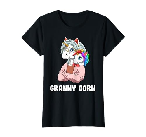 Niedliche Oma Mais - Großmutter Einhorn Baby Enkelkind T-Shirt von Oma Einhorn Shirts - Oma Enkelkind Geschenk