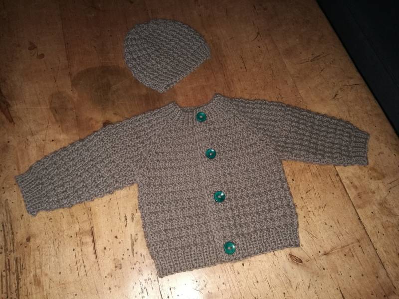 Kombi Mattis Taupegrau Neugeborene von OmaJuttaDE