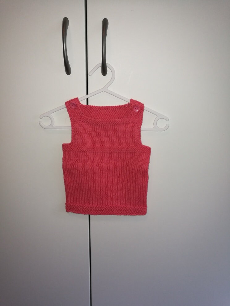 Pullunder 3 Monate Koralle Baumwolle von OmaJuttaDE