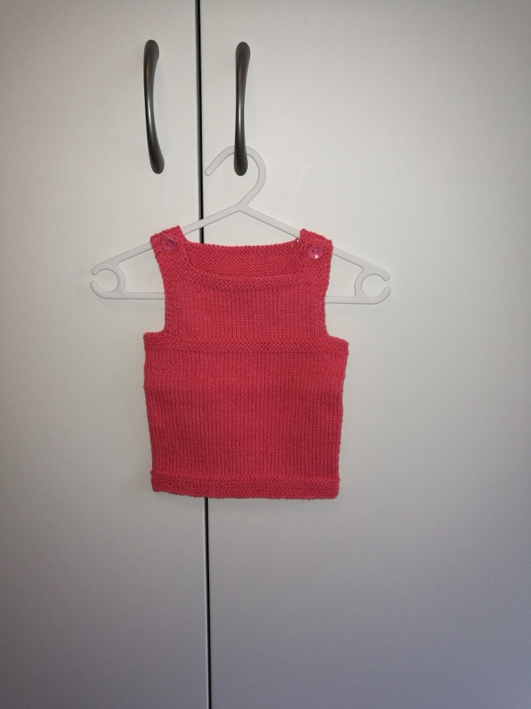 Pullunder 3 Monate Koralle Baumwolle von OmaJuttaDE