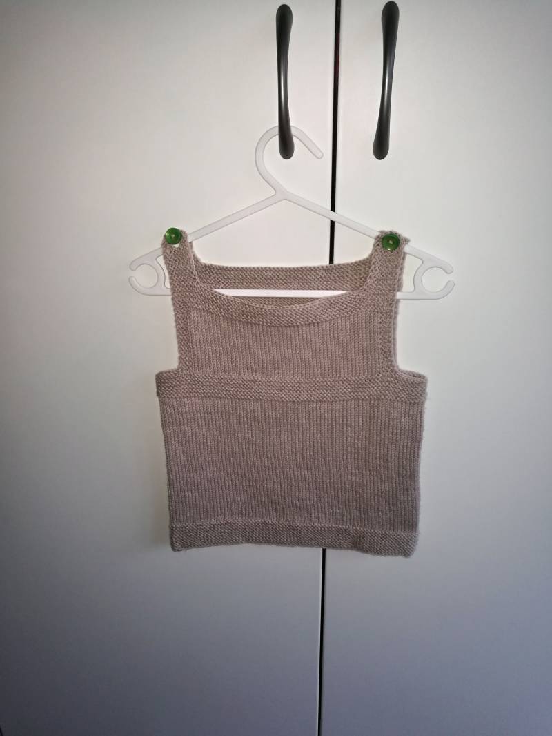 Pullunder Beige 12/18 Monate Baby Merino von OmaJuttaDE