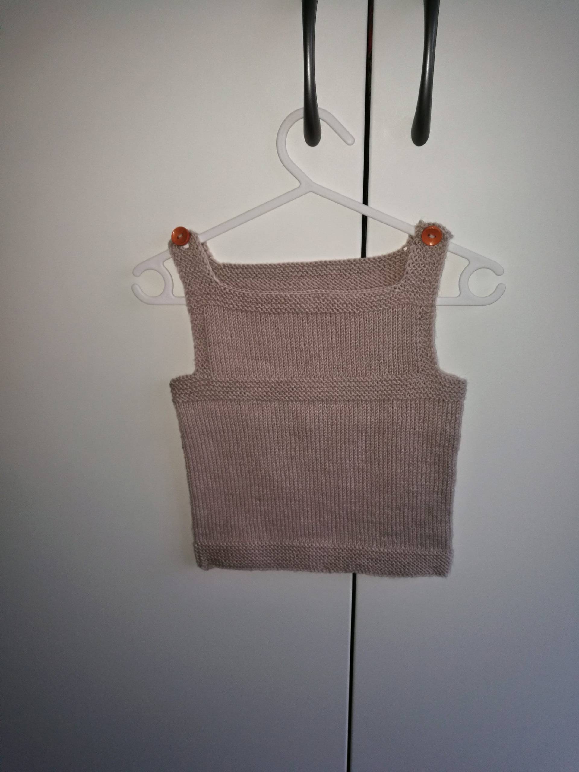 Pullunder Beige 6/9 Monate Baby Merino von OmaJuttaDE