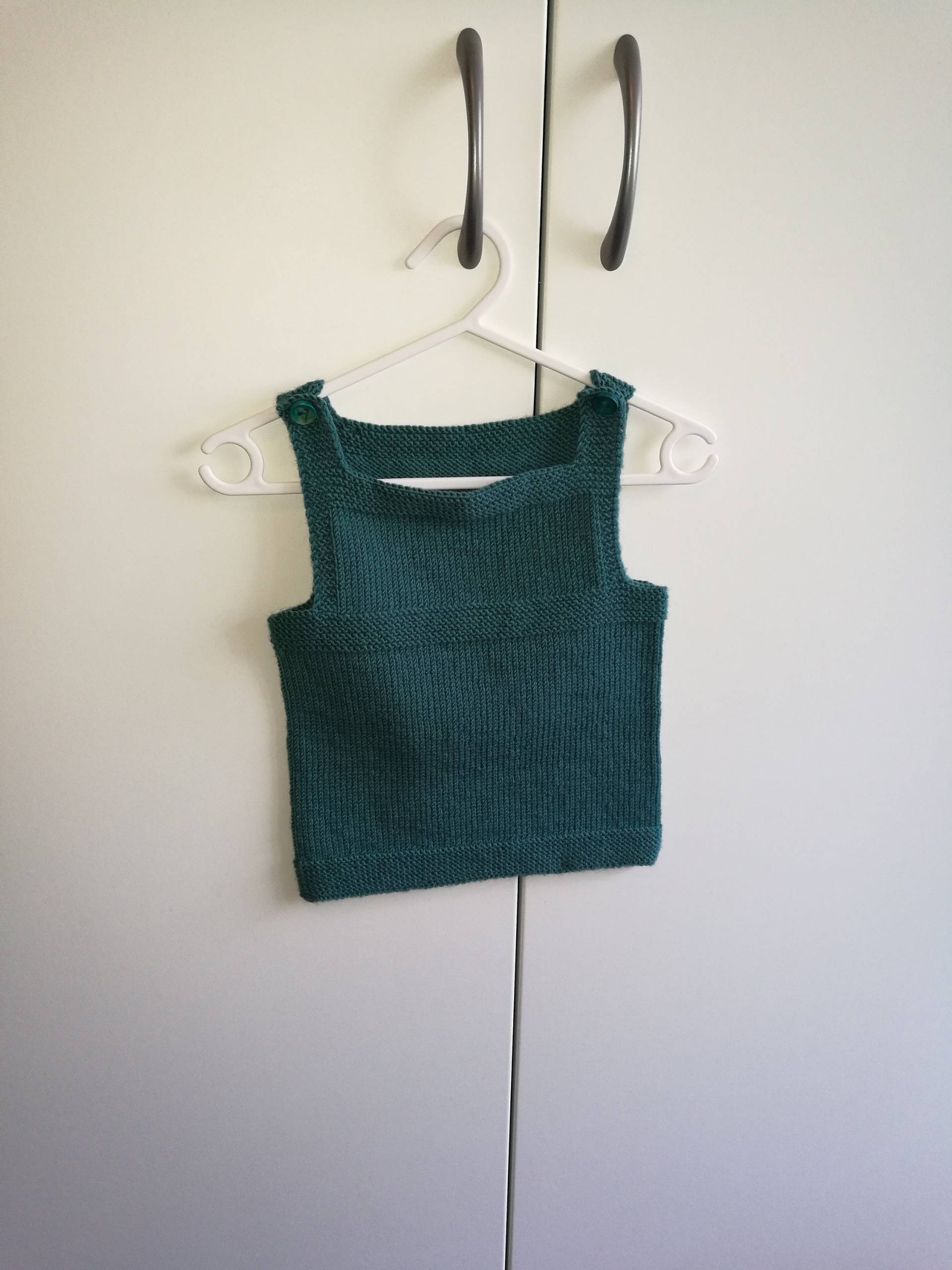 Pullunder Petrol 12/18 Monate Baby Merino von OmaJuttaDE