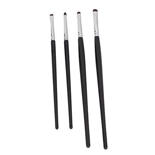 Detail-Make-up-Pinsel, ergonomischer Griff, 4-teiliges Augen-Make-up-Pinsel-Set, einfaches Auftragen, moderate Textur für den Heimgebrauch für Eyeliner von Omabeta