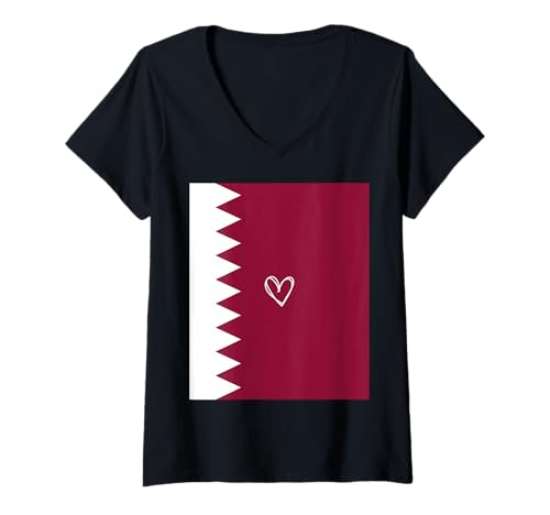 Damen Oman Flagge Omani Herz Stolzer Erbe Nationalfeiertag Männer Frauen T-Shirt mit V-Ausschnitt von Oman Flag Omani Heart Proud National Gifts Idea