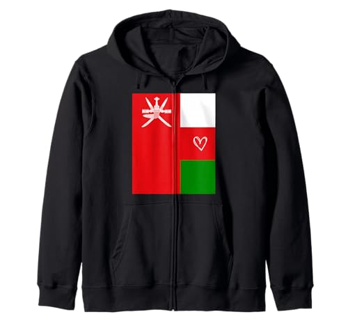 Oman Flagge Omani Herz Stolzer Erbe Nationalfeiertag Damen Herren Kapuzenjacke von Oman Flag Omani Heart Proud National Gifts Idea