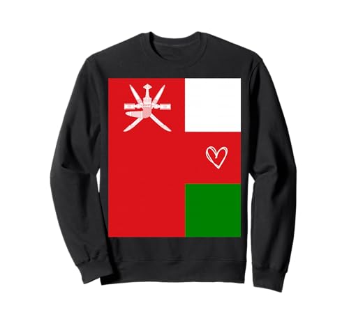 Oman Flagge Omani Herz Stolzer Erbe Nationalfeiertag Damen Herren Sweatshirt von Oman Flag Omani Heart Proud National Gifts Idea