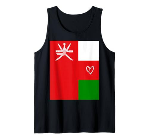 Oman Flagge Omani Herz Stolzer Erbe Nationalfeiertag Damen Herren Tank Top von Oman Flag Omani Heart Proud National Gifts Idea