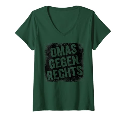 Damen Cooles Oma Shirt Statement Omas Gegen Rechts T-Shirt mit V-Ausschnitt Damen Cooles Oma Shirt Statement Omas Gegen Rechts T-Shirt mit V-Ausschnitt von Omas Gegen Rechts Statement Shirt
