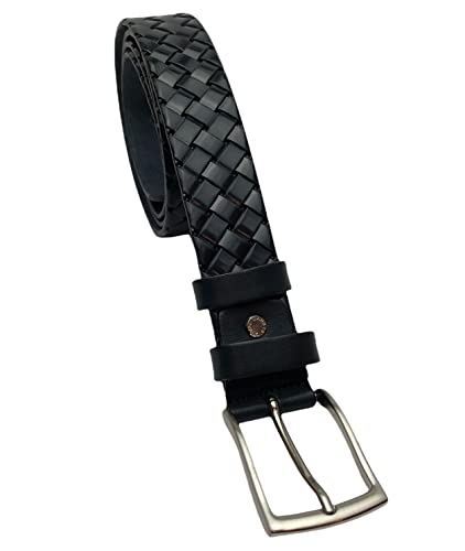 Ombrelli Domizio dal 1989 Gürtel aus Leder, geflochten, Farbe: blau, kunstvolle Verarbeitung Ombrelli Domizio dal 1989 Gürtel aus Leder, geflochten, Farbe: blau, kunstvolle Verarbeitung von Ombrelli Domizio dal 1989