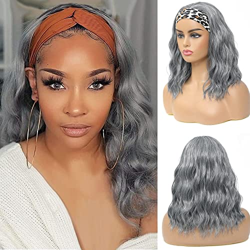 Ombrmal Modisches Design: Die Perücke mit Haarreif für schwarze Frauen, die 2-in-1-Perücke mit Haarreif kombiniert einen speziellen handgefertigten Turban mit einer Perücke, um Ihre eigene Linie zu von Ombrmal