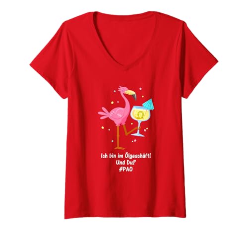Damen Omega 3 - Ölgeschäft T-Shirt mit V-Ausschnitt Damen Omega 3 - Ölgeschäft T-Shirt mit V-Ausschnitt von Omega 3 Fun