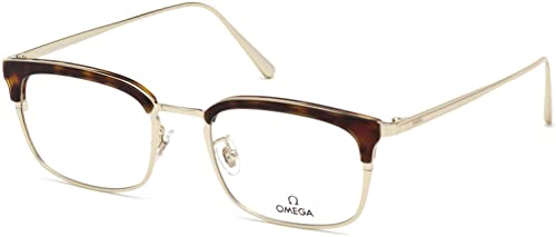 Omega Brille OM 5010 -H 052 Blassgold, glänzend, dunkles Habana von Omega