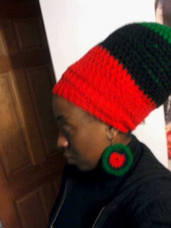 Black Liberation Wrap Mit Passenden Ohrringen Black Liberation Wrap Mit Passenden Ohrringen von OmegaCrochetDesigns