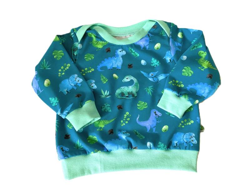 Shirt Pullover Junge Gr. 86 Langarm Sweatshirt Ökotex Dino Saurier von OmennyS