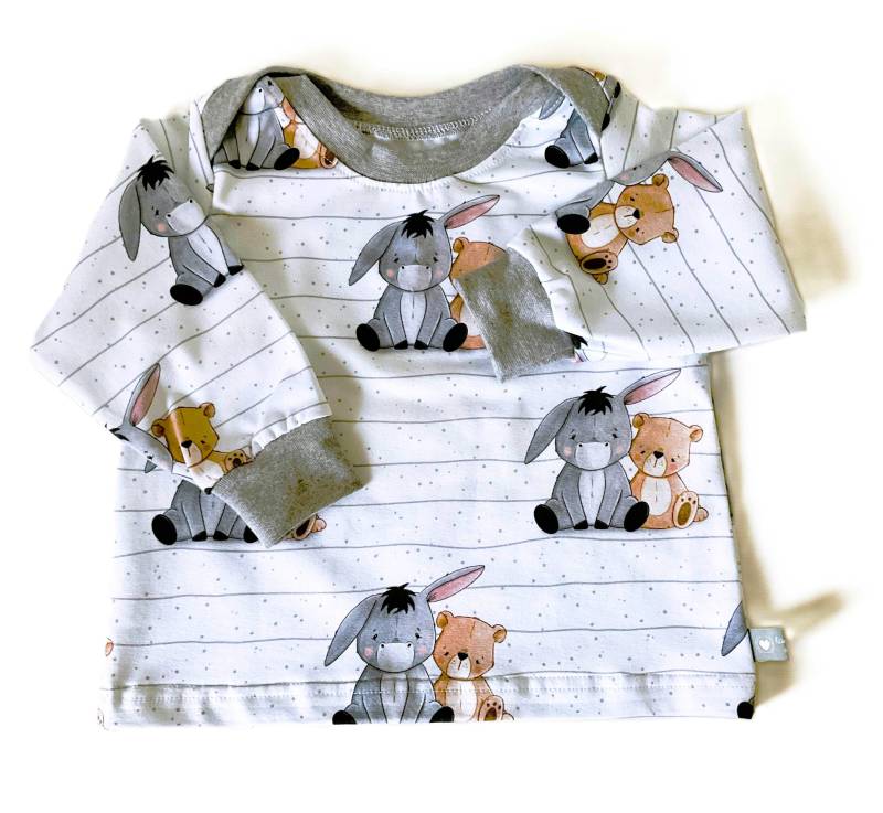 Shirt Pullover Junge Gr. 86 Langarm Sweatshirt Ökotex Teddy Bär Esel Tiere von OmennyS