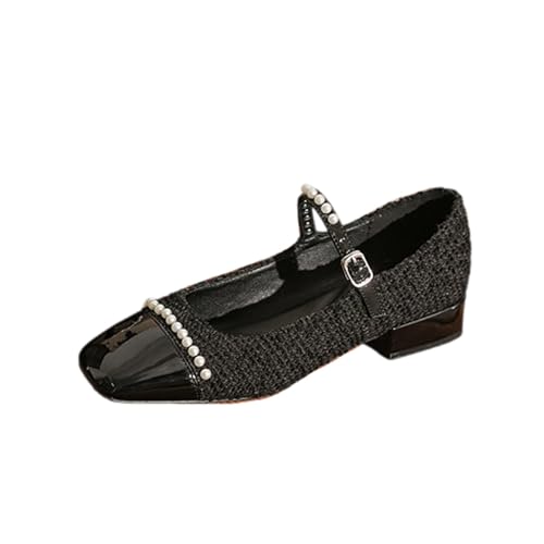 Mary Jane Pumps mit niedrigem Absatz für zierliche Frauen – Vintage Ballerinas mit verstellbaren Trägern – Hochzeit, Party, Reisen, Gehen, Fahren Schuhe,Schwarz,38 EU Mary Jane Pumps mit niedrigem Absatz für zierliche Frauen – Vintage Ballerinas mit verstellbaren Trägern – Hochzeit, Party, Reisen, Gehen, Fahren Schuhe,Schwarz,38 EU von Omeslike