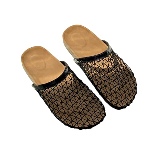 Omeslike Atmungsaktive Mesh-Flatsandalen für Damen – ausgehöhlte, rutschfeste Pantoletten für lässige Spaziergänge, Shopping, Outdoor-Events,Schwarz,40 EU Omeslike Atmungsaktive Mesh-Flatsandalen für Damen – ausgehöhlte, rutschfeste Pantoletten für lässige Spaziergänge, Shopping, Outdoor-Events,Schwarz,40 EU von Omeslike