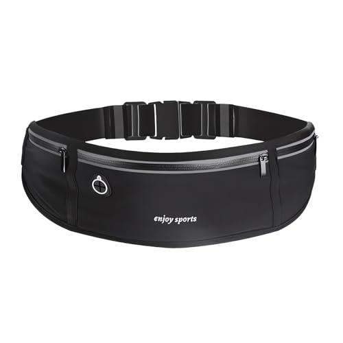 Laufgürtel Handy,Running Belt,Laufgurt Joggen,Laufgürtel Damen,Handytasche Joggen,Lauftasche Jogging,mit 3 Taschen,für Reisen Joggen Radfahren Outdoor Laufgürtel für Handy unter 7.2 Zoll von Omlalayi