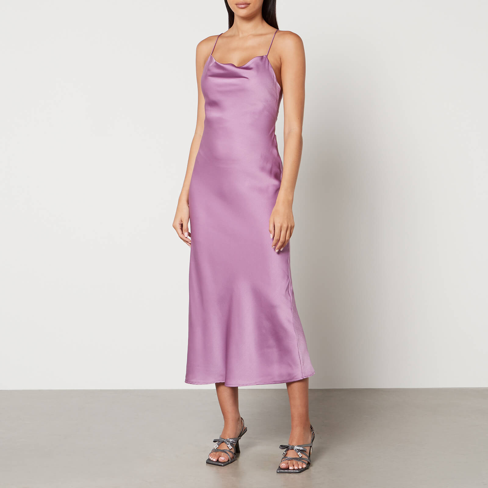 Omnes Riviera Satin Midi Dress - UK 10 von Omnes