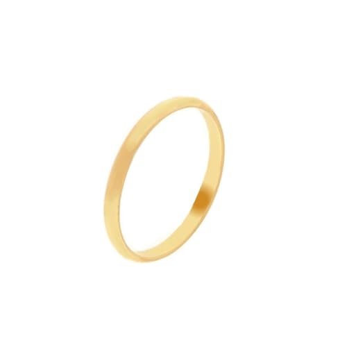 Schmaler Ring aus 18 Karat Gelbgold, ohne Steine von OmniaOro
