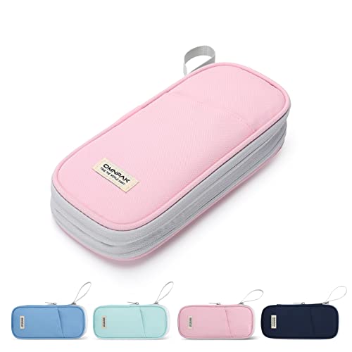 Omnpak Federmäppchen,Pencil Case,Expandable Große Kapazität, Schule Student Büro, Teenager,Mädchen Junge Spill Proof,Scratch Resistant Bleistift Radiergummi von Omnpak