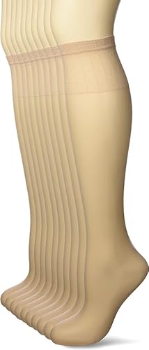 Omsa 10tlg. Set Halterlose Strümpfe Sun Light Gambaletto 8 Deniers schwarz von Omsa