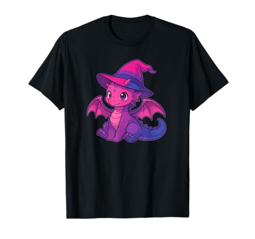 Cute Anime Baby Dragon Witch Kawaii Bisexual Pride Colors T-Shirt von On Point LGBT Styles