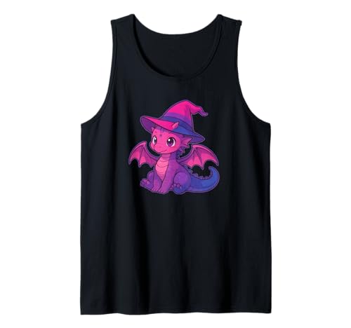 Cute Anime Baby Dragon Witch Kawaii Bisexual Pride Colors Tank Top von On Point LGBT Styles
