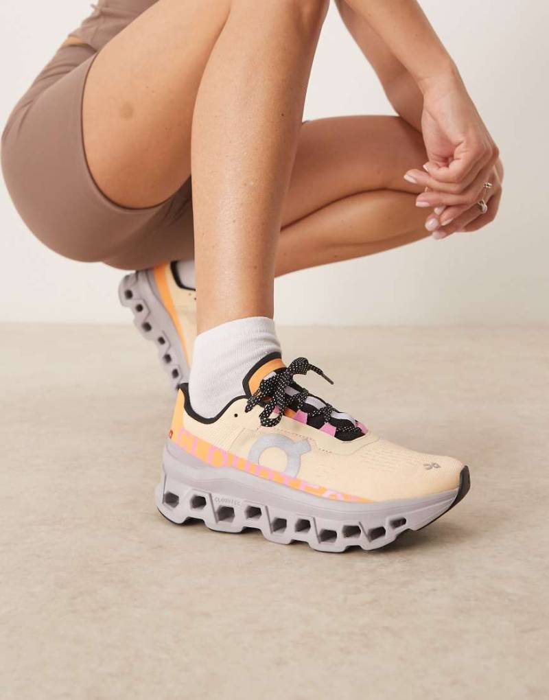 ON - Cloudmonster - Lauf-Sneaker in Koralle-Orange von On Running