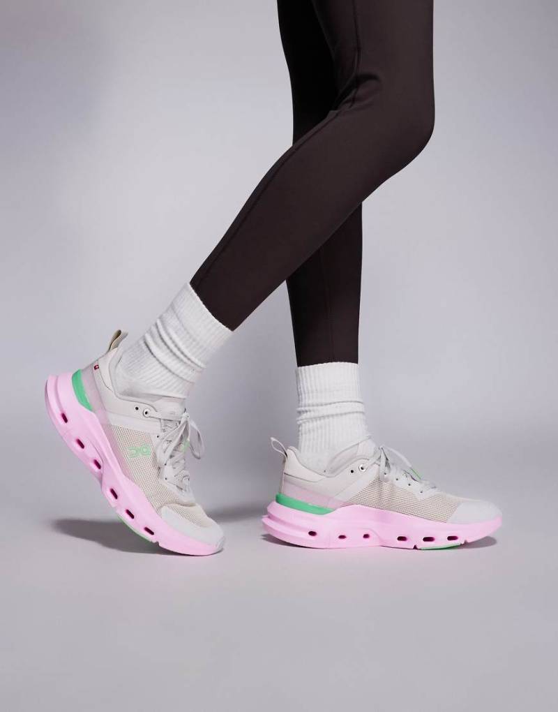 ON - Cloudpulse Next - Sneaker in Grau und Rosa von On Running
