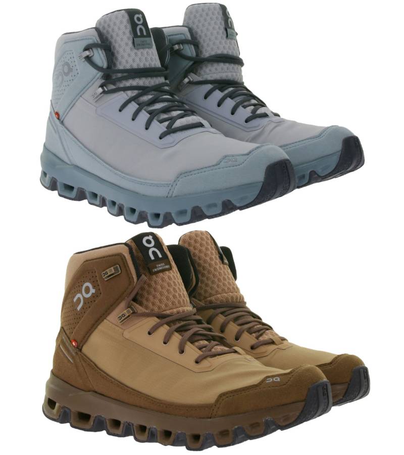 ON Running Cloudridge Damen Wander-Schuhe wasserdichte Trekking-Boots mit CloudTec-Dämpfung Sneaker-Boots 33.99 in Hellblau oder Braun ON Running Cloudridge Damen Wander-Schuhe wasserdichte Trekking-Boots mit CloudTec-Dämpfung Sneaker-Boots 33.99 in Hellblau oder Braun von On Running
