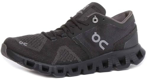 On Running Cloud X Damen-Sneaker, Schwarzer Asphalt, 37 EU von On Running