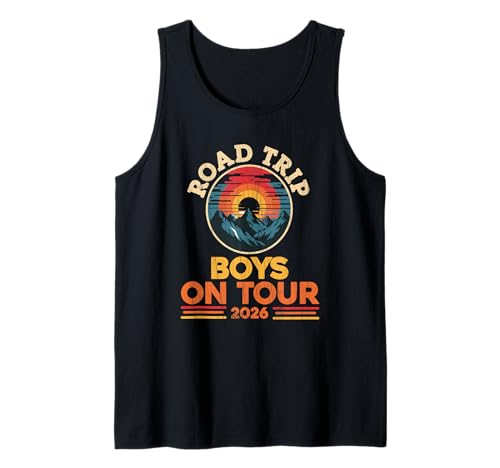 Herren Jungen auf Tour 2026 Roadtrip Tank Top Herren Jungen auf Tour 2026 Roadtrip Tank Top von On Tour Road Trip Lip Apparel