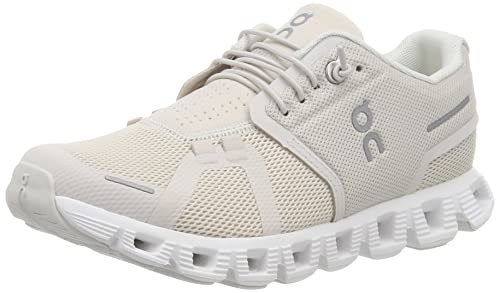 ON Cloud 5 Damen-Turnschuhe, Perle/Weiß, 35.5 EU von On