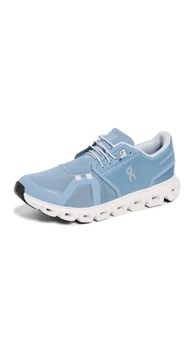 ON RUNNING Damen Cloud 6 Sneaker, Chambray White, 38.5 EU von On