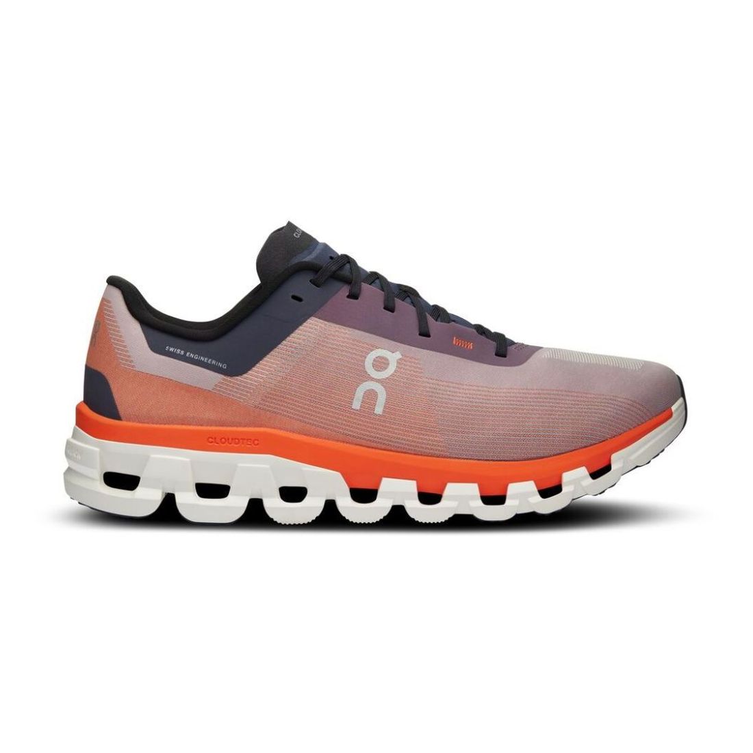 On CLOUDFLOW 4 Herren Laufschuhe Quartz | Flame Gr. 42 von On