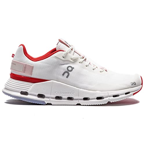 On Herren Cloudnova Form Textile Synthetic White Red Trainer 42 EU von On