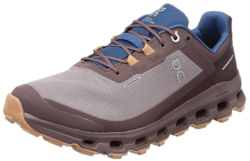 On Herren Cloudvista Waterproof Textile Synthetic Zinc Grape Trainer 40.5 EU von On