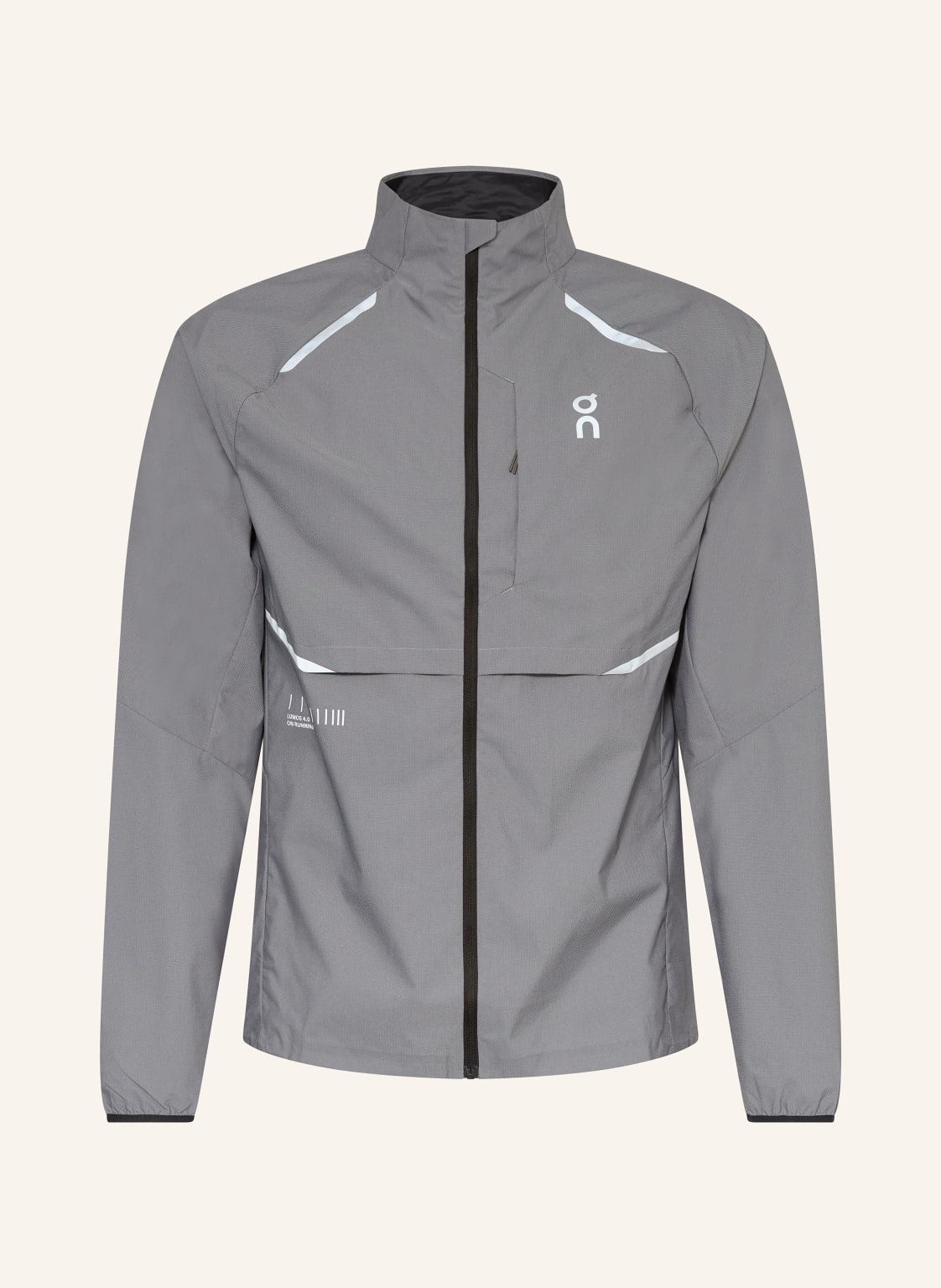On Laufjacke Weather Lumos grau von On