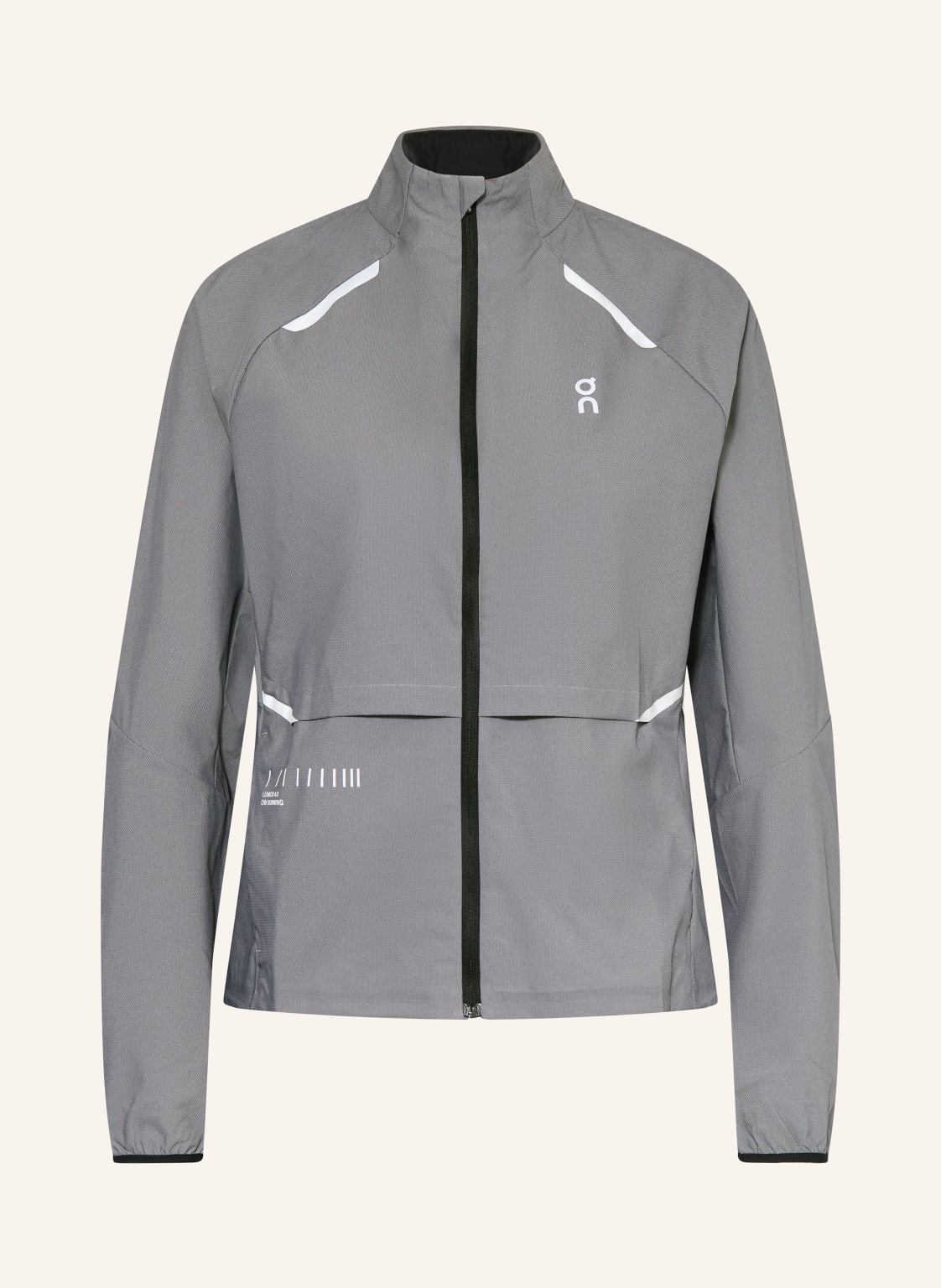 On Laufjacke Weather Lumos grau von On
