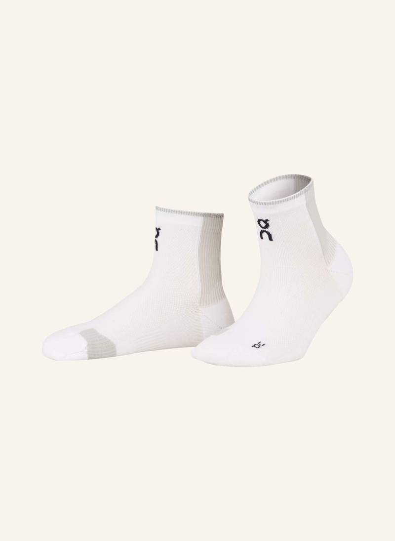On Laufsocken Performance Run weiss von On