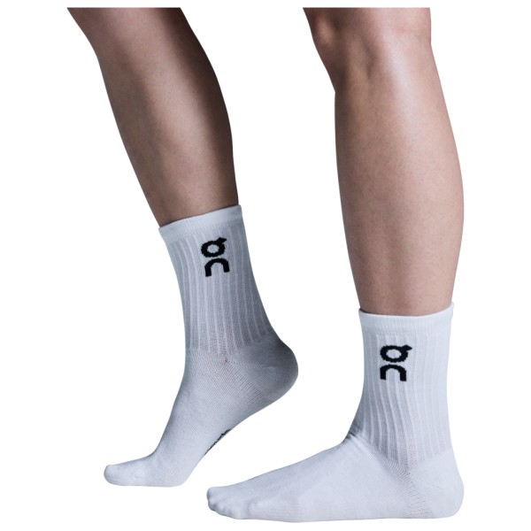 On - Logo Sock High 3-Pack - Multifunktionssocken Gr M - EU: 43-46 grau von On