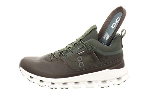 On Running M Cloud HI Waterproof Grün, Herren Freizeitschuh, Größe EU 42.5 - Farbe Fir - Umber von On Running