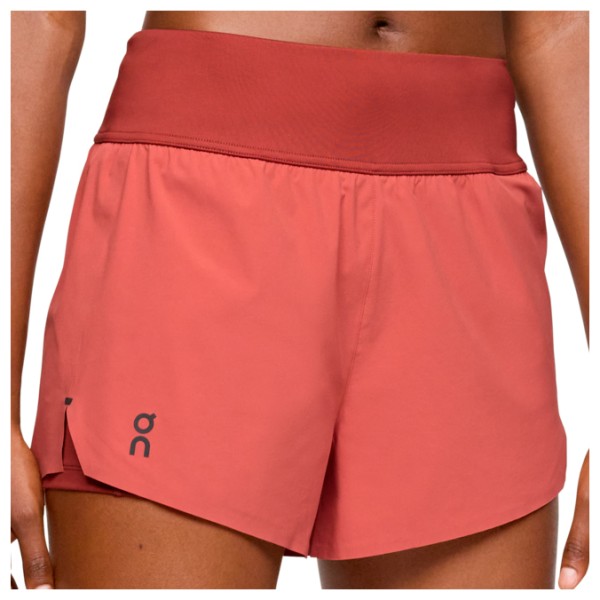 On - Women's Running Shorts - Laufshorts Gr XL rot;schwarz von On