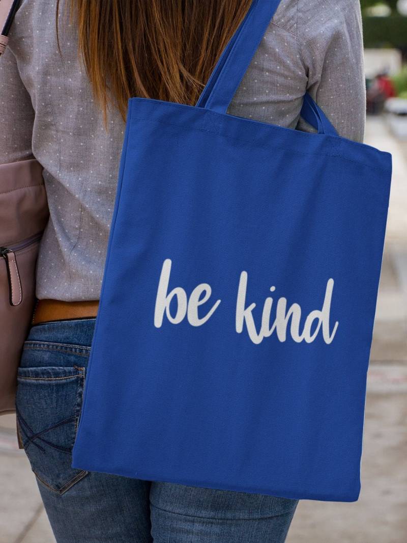 Be Kind Baumwollleinentasche - Inspirational Spruch Be Kind Baumwollleinentasche - Inspirational Spruch von OnAGoodNoteDesigns
