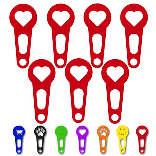 OnAir Einkaufswagenchips Einkaufswagenlöser zum sofort abziehen; Einkaufswagen-Chip Schlüsselanhänger; Einkauf-Wagenchip sofort wieder ablösen und Schlüssel einstecken (Rot, Herz, 15 Stück) von OnAir