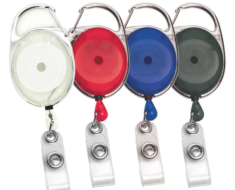 10 Stück Karabinerrolle Mit Pvc-Band - Durchscheinend Schwarz Blau Rot Klare Farbe von OnDepot